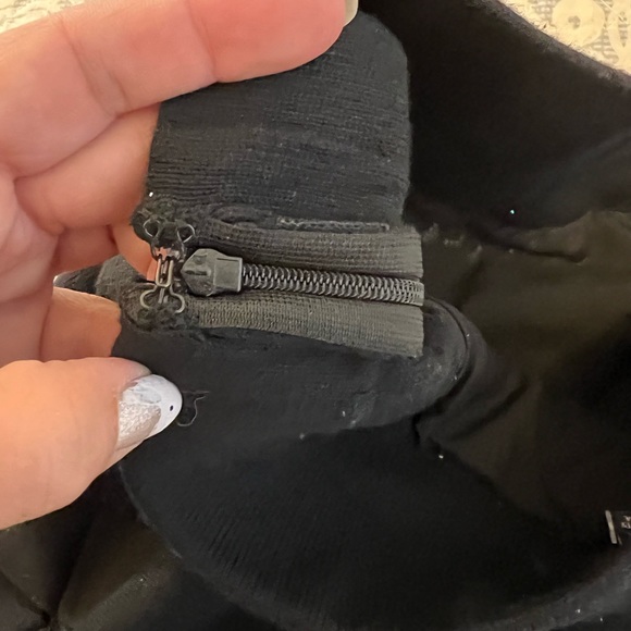 ANN TAYLOR ❤️💋FUN SEXY FLIRTY SKIRT💋❤️SIZE S SP PETITE SMALL BLACK LAYER 536 - Picture 10 of 13